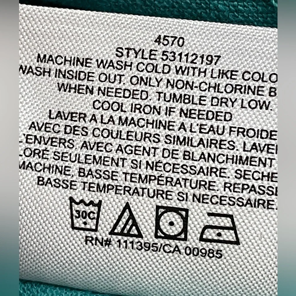 Tory Burch  blue ruffled front top  S - Picture 13 of 13